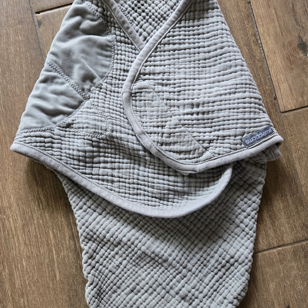 SwaddleMe Grey Muslin Swaddle